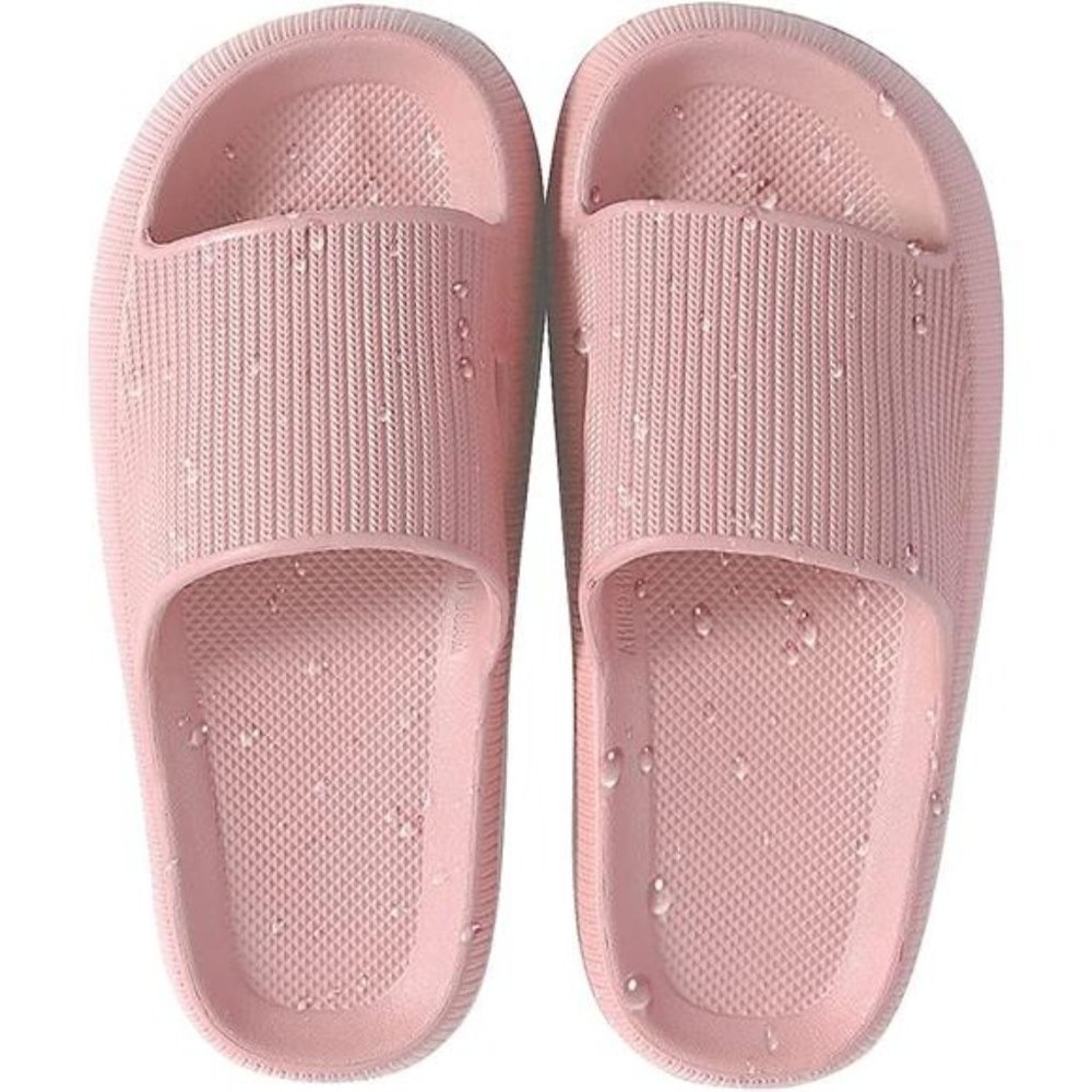 Cozy Pillow Slides Non-Slip House Slipper Lightweight Shower Shoes | Quick-Dry